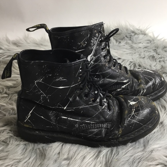 Dr. Martens Other - Dr Martens Castel Custom Paint Splatter Boots